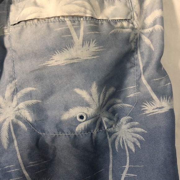 Tommy Bahama Men's Blue Ombre Lined Naples Palm Tree Swim Shorts - Size M - Picture 7 of 15